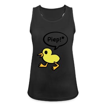 beep bird - Women's Breathable Tank Top - black - Front - Zoe (177cm)