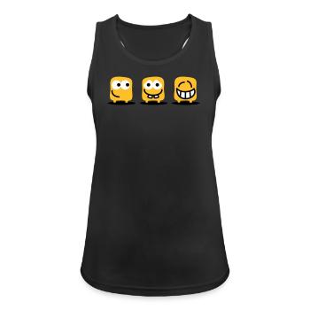 Die Drei Patukus - Frauen Tank Top atmungsaktiv - Schwarz - Vorne - Zoe (177cm)