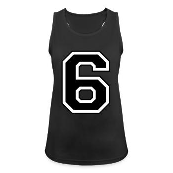 6 - Women's Breathable Tank Top - black - Front - Zoe (177cm)