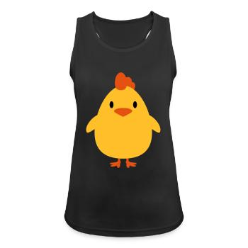 Sweet little cock chicks - Women's Breathable Tank Top - black - Front - Zoe (177cm)