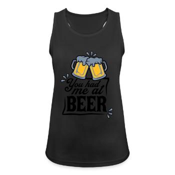 Persuades beer saying - Women's Breathable Tank Top - black - Front - Zoe (177cm)