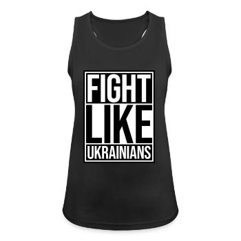 fight like ukrainians quote - Women's Breathable Tank Top - black - Front - Zoe (177cm)