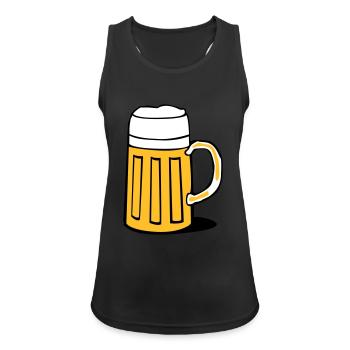 bier - Women's Breathable Tank Top - black - Front - Zoe (177cm)