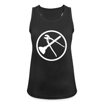Klempner Heizungsbauer Klempnerei Handwerker Zange - Frauen Tank Top atmungsaktiv - Schwarz - Vorne - Zoe (177cm)