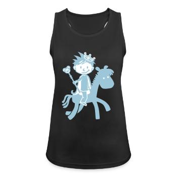 Kleiner Prinz - Little Prince - Débardeur respirant Femme - noir - Devant - Zoe (177cm)