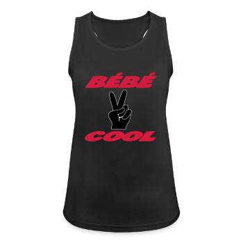 Bébé COOL - Débardeur respirant Femme - noir - Devant - Zoe (177cm)