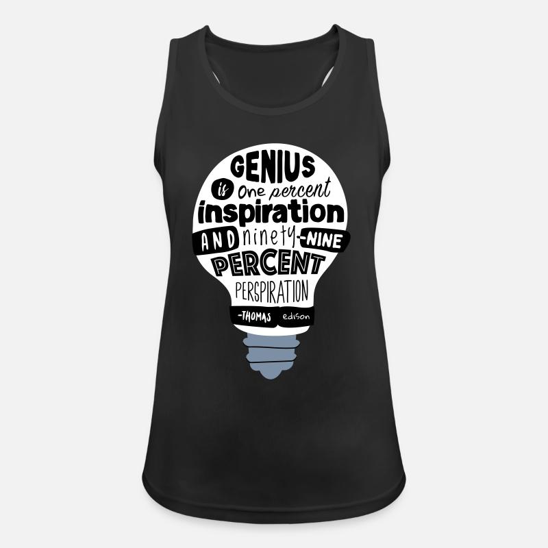 Reply with quote Thomas Edison - Women's Breathable Tank Top - black