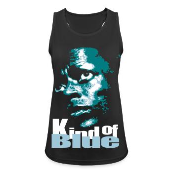 Blauer Jazz Flex - Frauen Tank Top atmungsaktiv - Schwarz - Vorne - Zoe (177cm)