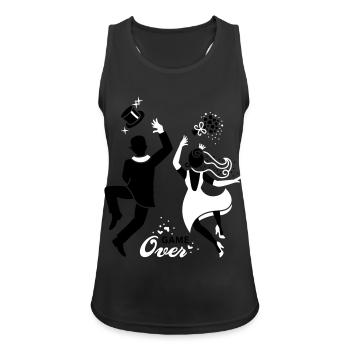 Braut - Paar Game over - Frauen Tank Top atmungsaktiv - Schwarz - Vorne - Zoe (177cm)