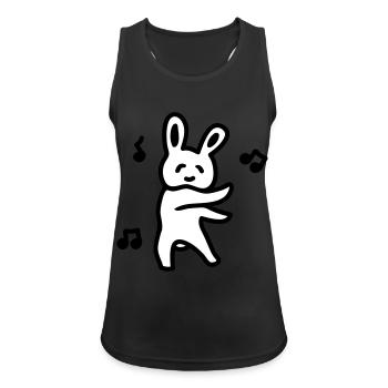 Lapin Partie - Débardeur respirant Femme - noir - Devant - Zoe (177cm)