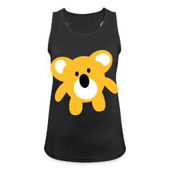 koala - Women's Breathable Tank Top - black - Front - Zoe (177cm)