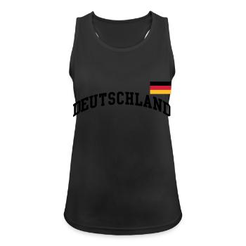 Germany flag - Germany Germany soccer soccer - Women's Breathable Tank Top - black - Front - Zoe (177cm)
