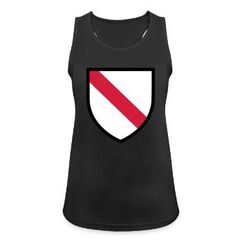 Blason Strasbourg (T) - Débardeur respirant Femme - noir - Devant - Zoe (177cm)