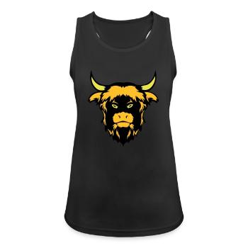 buffalo bull - Women's Breathable Tank Top - black - Front - Zoe (177cm)