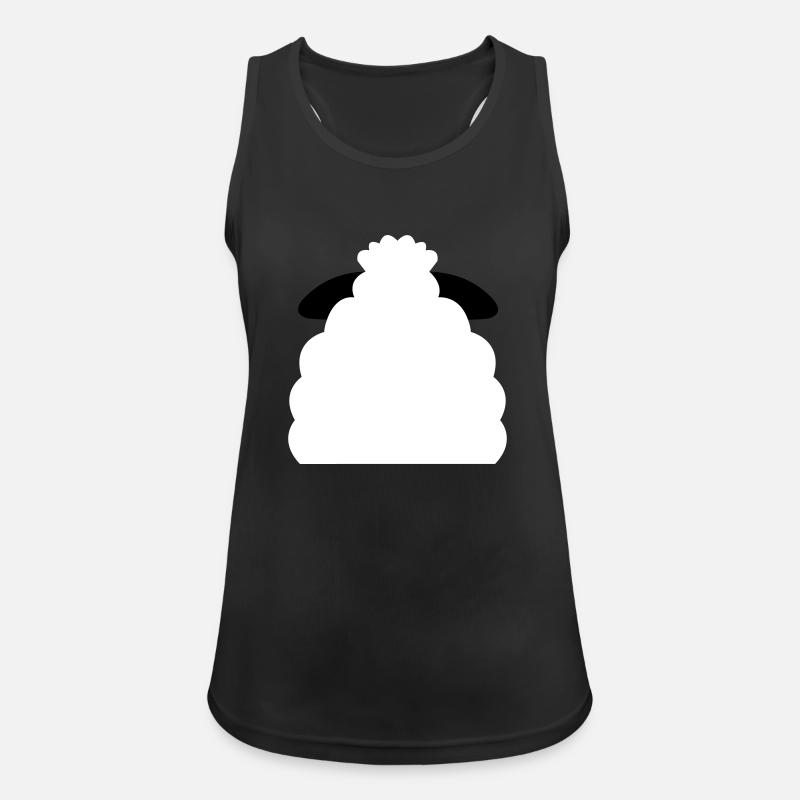 sheep back - Women's Breathable Tank Top - black