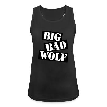 big bad wolf Zitat - Frauen Tank Top atmungsaktiv - Schwarz - Vorne - Zoe (177cm)