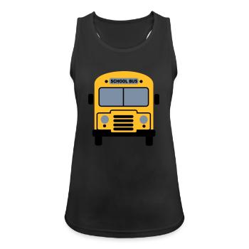 School bus - Women's Breathable Tank Top - black - Front - Zoe (177cm)