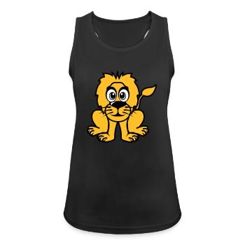 lion animals drawing - Women's Breathable Tank Top - black - Front - Zoe (177cm)