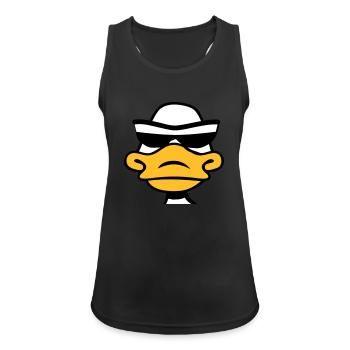 Duck sunglasses cool - Women's Breathable Tank Top - black - Front - Zoe (177cm)