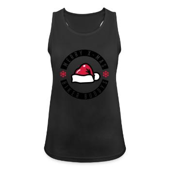 Merry X-Mas Biker Buddies - Women's Breathable Tank Top - black - Front - Zoe (177cm)
