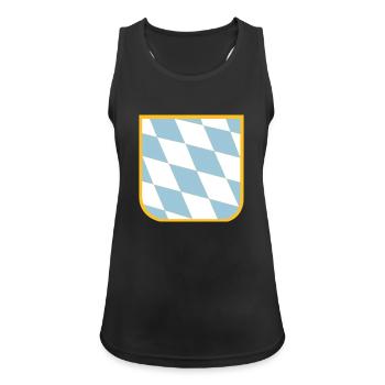 Bavaria - flag - Débardeur respirant Femme - noir - Devant - Zoe (177cm)