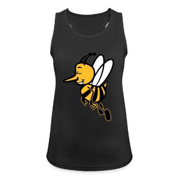 Biene fliegen süss - Frauen Tank Top atmungsaktiv - Schwarz - Vorne - Zoe (177cm)