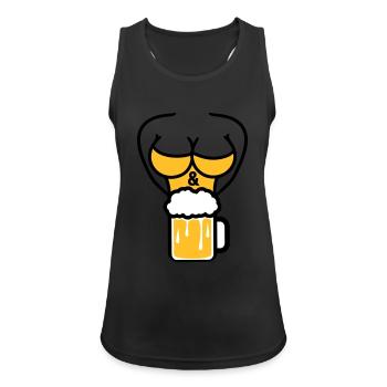 ohne text sexy heiß hübsch sex design logo I'm her - Frauen Tank Top atmungsaktiv - Schwarz - Vorne - Zoe (177cm)
