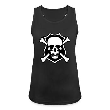 skull_032013_b_2c - Women's Breathable Tank Top - black - Front - Zoe (177cm)