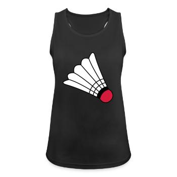 Badminton - Débardeur respirant Femme - noir - Devant - Zoe (177cm)