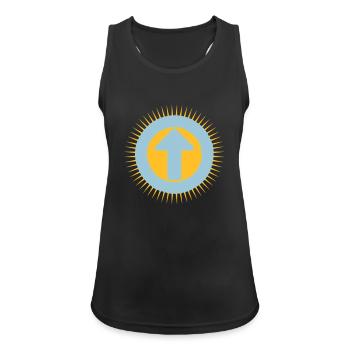 What Winners Look Like - Frauen Tank Top atmungsaktiv - Schwarz - Vorne - Zoe (177cm)