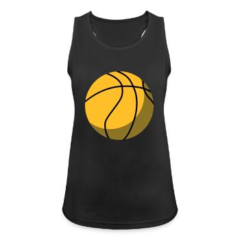 Basket-ball - Débardeur respirant Femme - noir - Devant - Zoe (177cm)