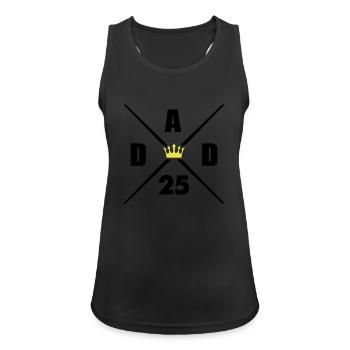 dad 25 - Women's Breathable Tank Top - black - Front - Zoe (177cm)
