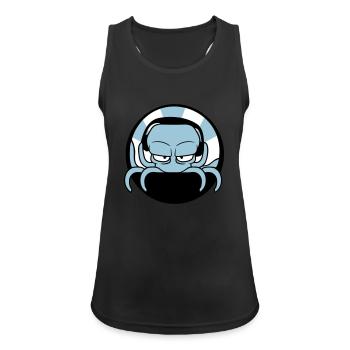 DJ Oktopus Mischpult Club Musik Party feiern Spaß - Frauen Tank Top atmungsaktiv - Schwarz - Vorne - Zoe (177cm)