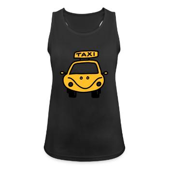 Taxi - By car - V2 - Women's Breathable Tank Top - black - Front - Zoe (177cm)