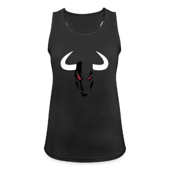 Bull Head small - Women's Breathable Tank Top - black - Front - Zoe (177cm)