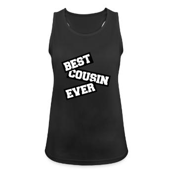 best cousin ever quote - Women's Breathable Tank Top - black - Front - Zoe (177cm)