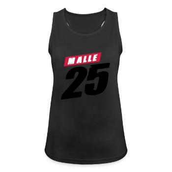 Malle 2025 Trikot - Frauen Tank Top atmungsaktiv - Schwarz - Vorne - Zoe (177cm)