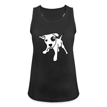 Geile Welpe - Frauen Tank Top atmungsaktiv - Schwarz - Vorne - Zoe (177cm)