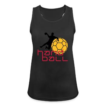 handball_i_3c - Women's Breathable Tank Top - black - Front - Zoe (177cm)