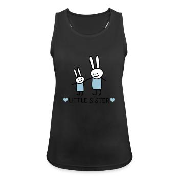 little Sster /rabbits) - Women's Breathable Tank Top - black - Front - Zoe (177cm)