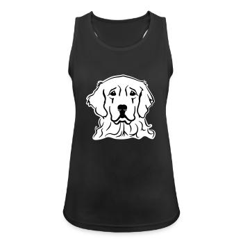 Golden Retriever - Women's Breathable Tank Top - black - Front - Zoe (177cm)