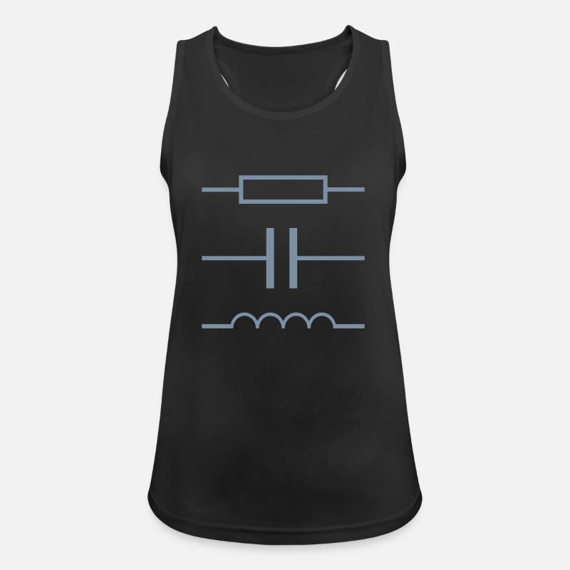 Electrical Engineering Electronics Mechatronics Nerd Shirt - Women's Breathable Tank Top - black