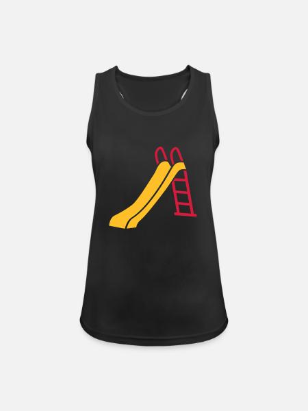 Rutsche - Frauen Tank Top atmungsaktiv - Schwarz