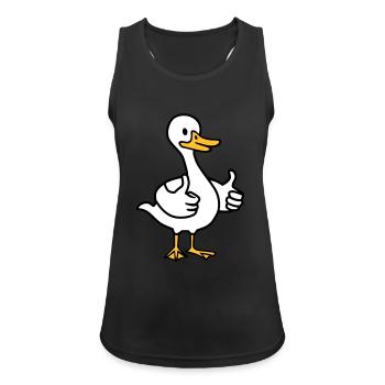 Goose - Women's Breathable Tank Top - black - Front - Zoe (177cm)