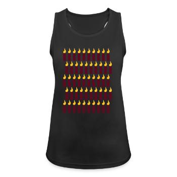 50. Geburtstag - Frauen Tank Top atmungsaktiv - Schwarz - Vorne - Zoe (177cm)