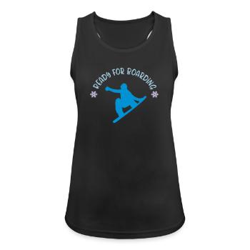 snowboard - Débardeur respirant Femme - noir - Devant - Zoe (177cm)