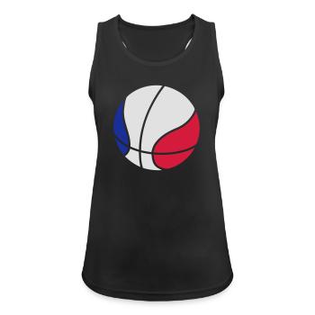 Basketball - Débardeur respirant Femme - noir - Devant - Zoe (177cm)