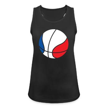 Basket Ball / Basketball / Basktet-Ball / Sport - Débardeur respirant Femme - noir - Devant - Zoe (177cm)