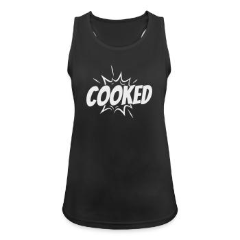 Cooked Explosive Comic Style - Women's Breathable Tank Top - black - Front - Zoe (177cm)