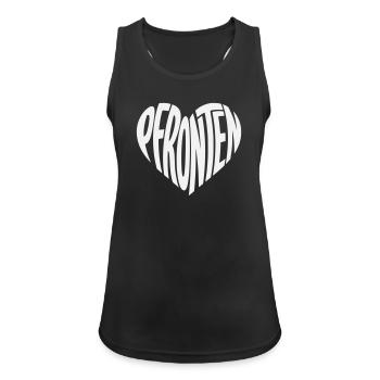Pfronten Allgäu Heart Shape Typo - Women's Breathable Tank Top - black - Front - Zoe (177cm)